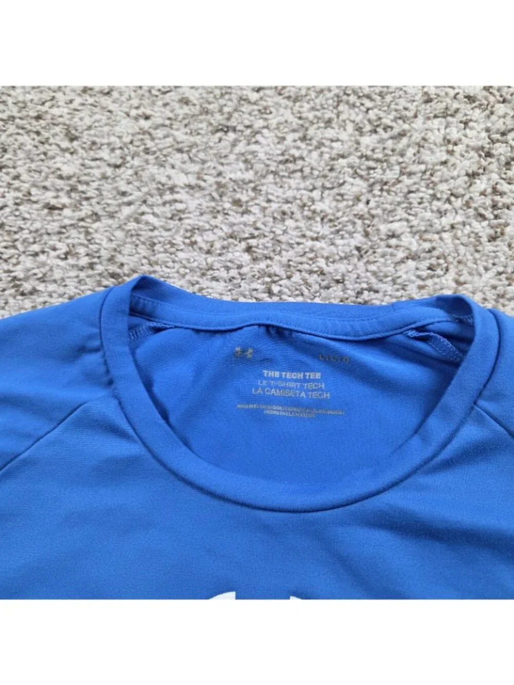 Under Armour Ole Miss Rebels Baseball T Shirt Mens Large Blue Short Sleeve